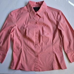 Pink Express Stretch Button-Up Shirt
